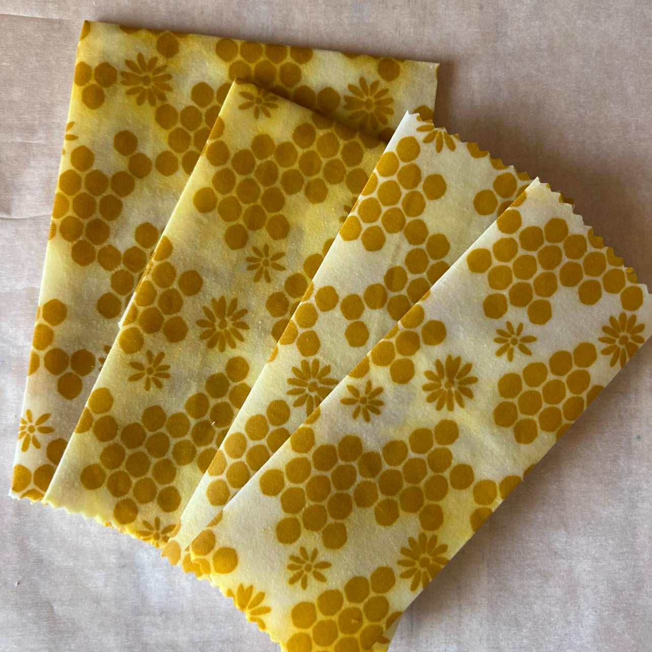 Reusable Beeswax Food Storage Wraps - Yellow Hive Floral