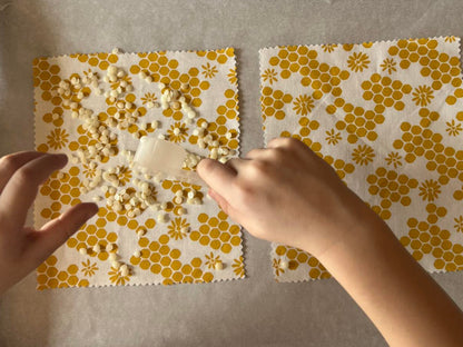 Reusable Beeswax Food Storage Wraps - Yellow Hive Floral